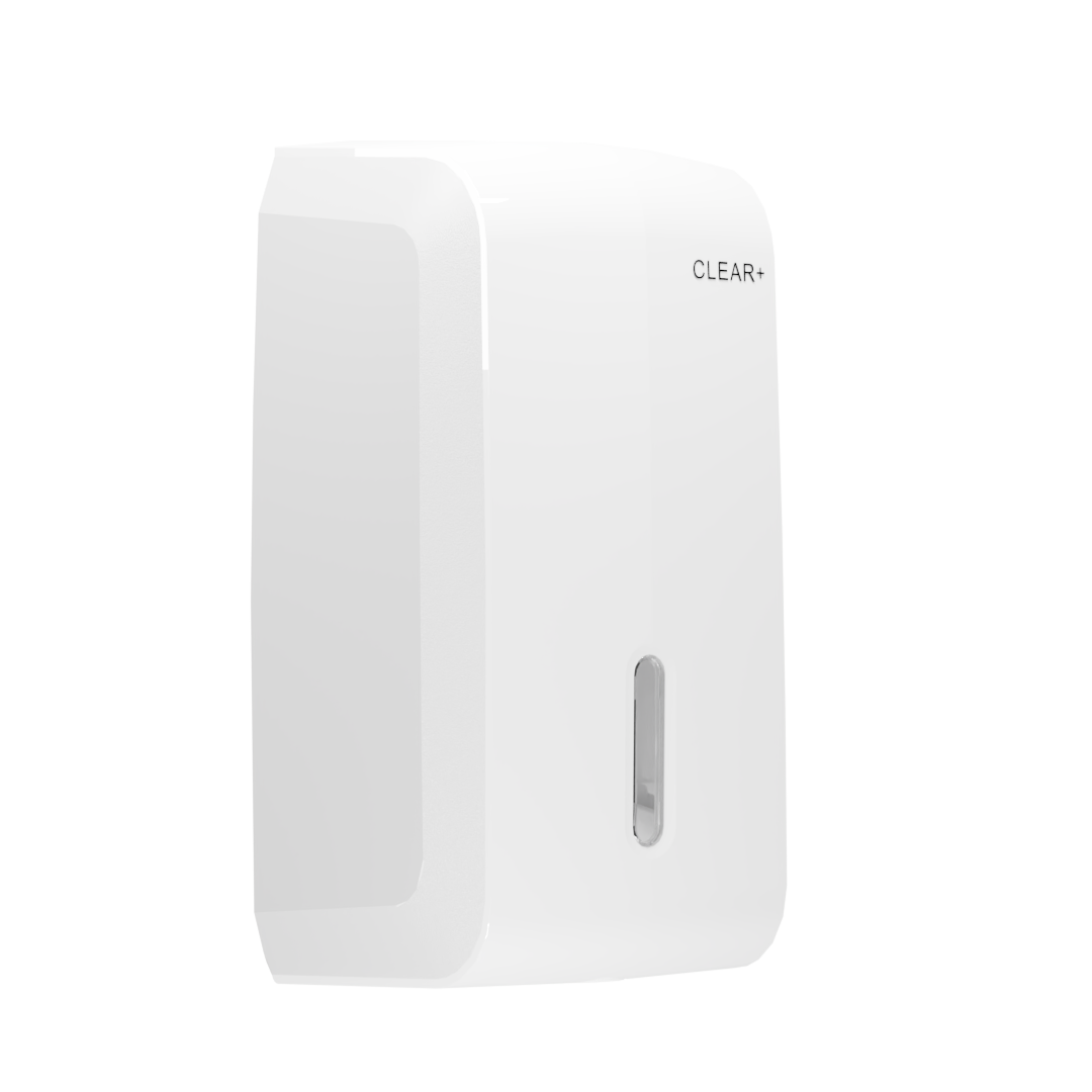 CLEAR+ Einzelblatt-Toilettenpapierspender