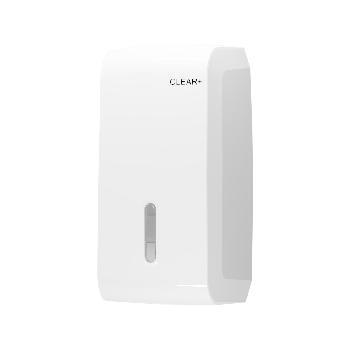 CLEAR+ Einzelblatt-Toilettenpapierspender