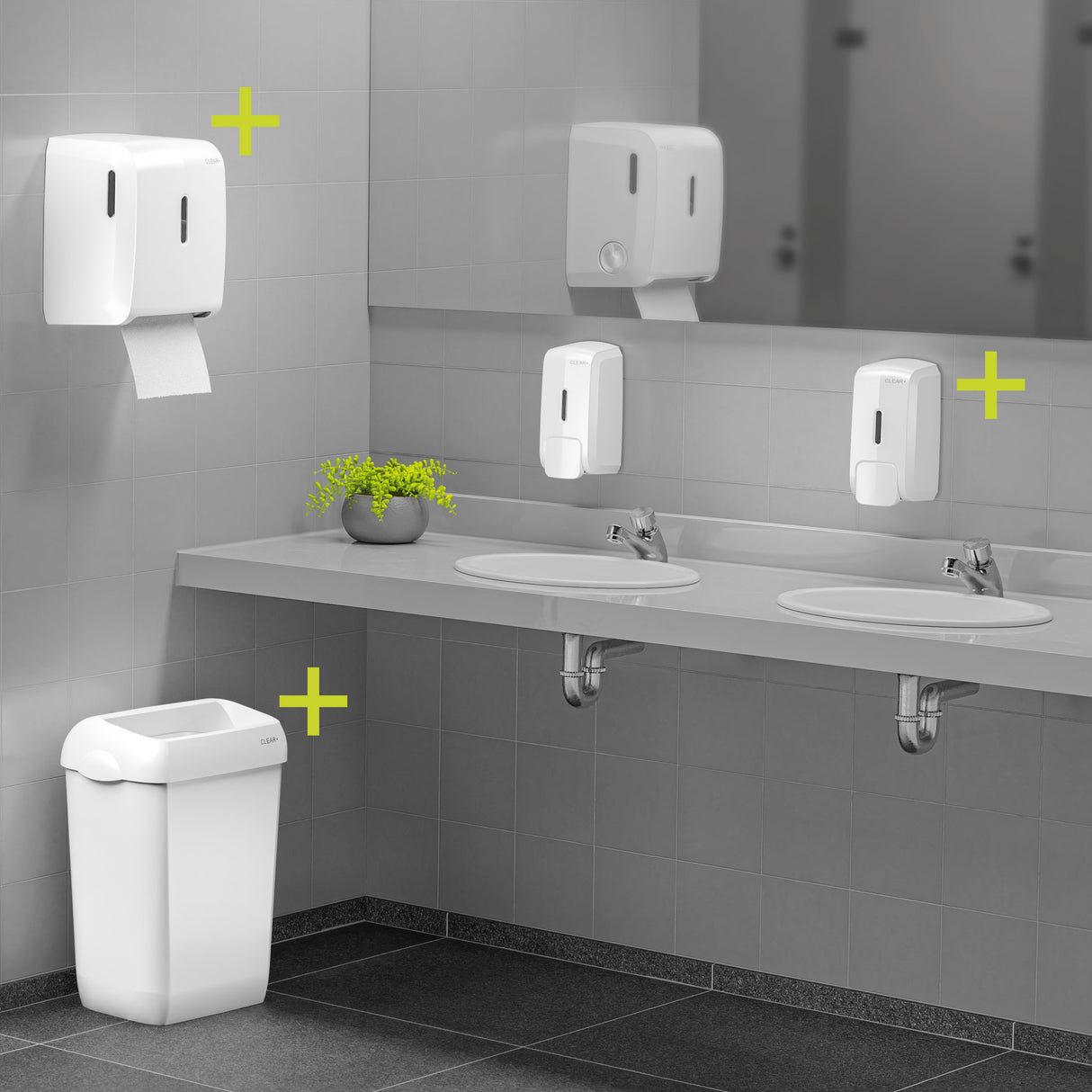 Clear+ Dispenser per rotoli di asciugamani