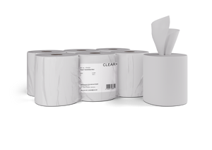 CLEAR+ Centerfeed-Papierrollen, 2-lagig 160 m