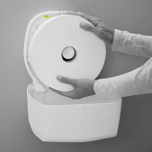 CLEAR+ Toilettenpapier Maxi Jumbo-Rollen, 2-lagig 380m