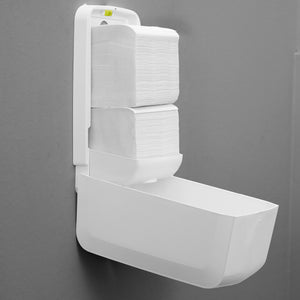 CLEAR+ Toilettenpapier Einzelblätter V-Falz 2-lagig