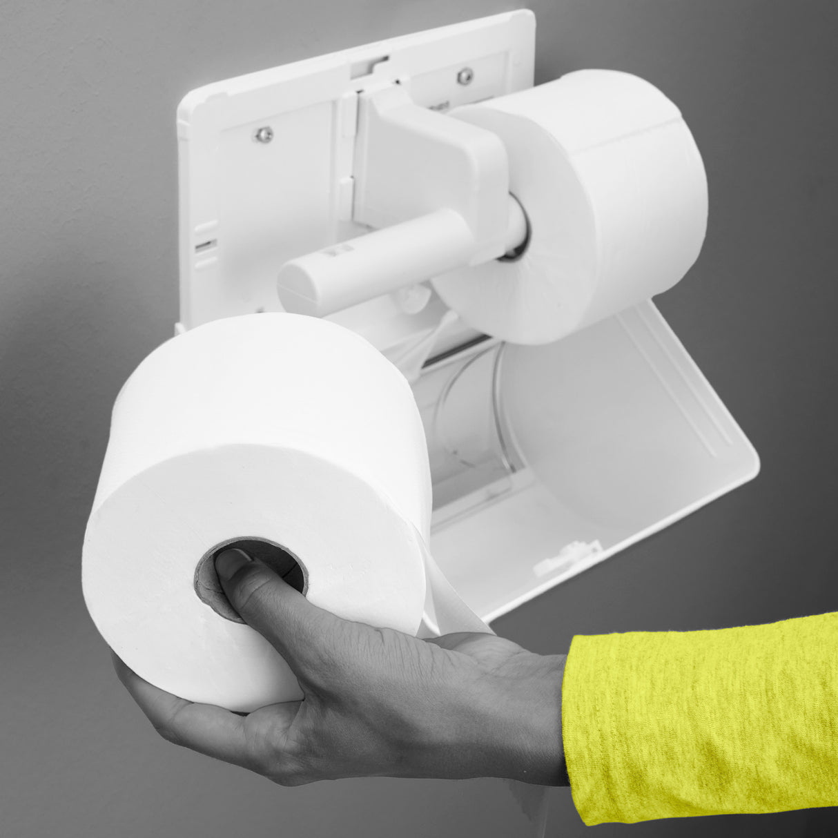 CLEAR+ Toilettenpapier Kompakt-Rollen, 2-lagig 100 m