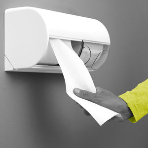 CLEAR+ Toilettenpapier Kompakt-Rollen, 2-lagig 100 m